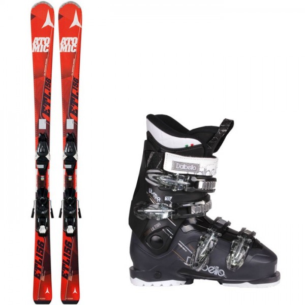 горнолыжные лыжи и ботинки
